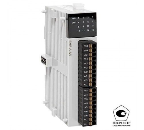 Модуль аналогового ввода EMF 8 PRO-Logic (с поверкой)  EMF-A-8AI-V  EKF