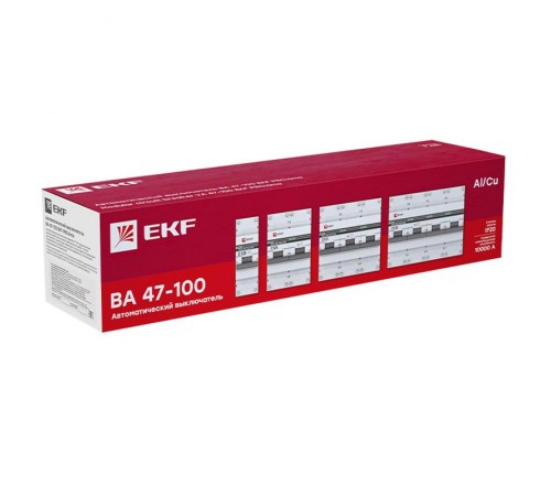 Авт.выкл. 3P 20А(C) 10kA ВА 47-100 PROxima  mcb47100-3-20C-pro  EKF