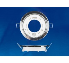 Светильник встраиваемый точечный под лампу GX53 ультратонкий GX53/H2 CHROME 10 PROM упак 10 шт, хром  UL-00005052  Uniel