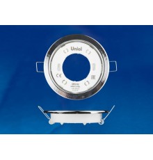Светильник встраиваемый точечный под лампу GX53 ультратонкий GX53/H2 CHROME 10 PROM упак 10 шт, хром  UL-00005052  Uniel
