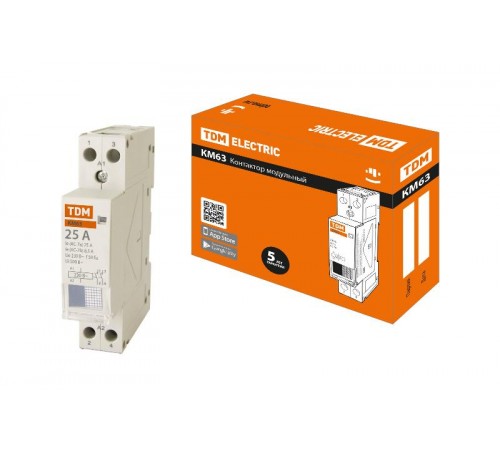 Контактор модульный КМ63/2-25 2НО   SQ0213-0002  TDM
