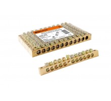 Шина "N" нулевая 8x12мм 12/2 (12 групп/крепеж по краям)   SQ0801-0070  TDM