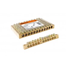 Шина "N" нулевая 8x12мм 12/2 (12 групп/крепеж по краям)   SQ0801-0070  TDM