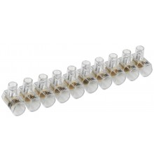 Зажим винтовой  концевой изолированный КЗВИ 6,0мм2  (10x1)  UZVK-06-10  IEK