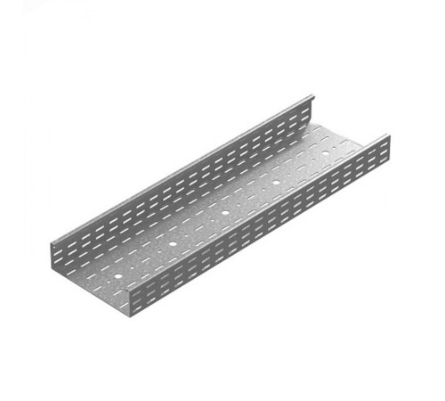 Промышленный лоток кабельный перфорированный 500х85х3000, толщ. 2,0 мм, гор. цинк, 311580  ПЛКП-500х85х3000-2,0-ГЦ   Ostec