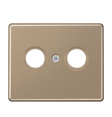 Крышка для TV-FM-розеток, фиксация винтом; металл; золотая бронза; SL500  SL561TVGB  Jung
