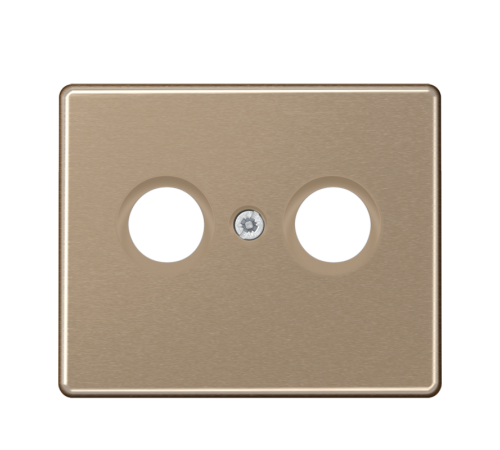 Крышка для TV-FM-розеток, фиксация винтом; металл; золотая бронза; SL500  SL561TVGB  Jung