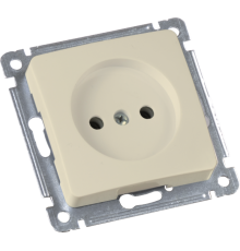 Розетка скрытой установки, одноместная, механизм, цвет слоновая кость  РС16-401-01  HEGEL