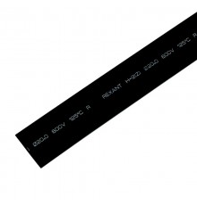 Термоусадка 20,0 / 10,0 мм, черный (1м)  22-0008  REXANT