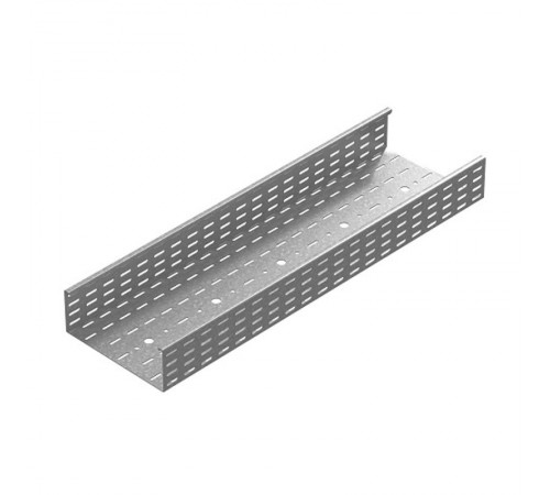 Промышленный лоток кабельный перфорированный 200х110х3000, толщ. 2,0 мм, гор. цинк, 311210  ПЛКП-200х110х3000-2,0-ГЦ   Ostec
