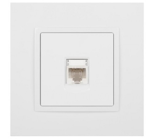 14-3107-01 Розетка RJ45, IP20, белый  Б0034302  ЭРА