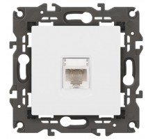 14-3107-01 Розетка RJ45, IP20, белый  Б0034302  ЭРА