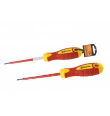 Отвертка шлицевая диэлектрическая тип SL3x100, серия "ЭкспертЭлектрик"  SQ1007-0101  TDM