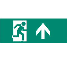 Наклейка для аварийного светильника S2 для ДСА-503 328*119 "Направление к эвак.выходу вверх" (штрифт нестандарт)  .5035140  ФАZA