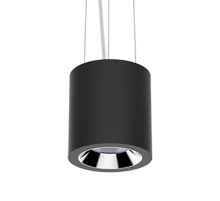 Светильник светодиодный DL-02 Tube подвесной 150х160 мм 32Вт 3000K 35° RAL9005 черный муар DALI  V1-R0-90113-30D01-2003230  VARTON