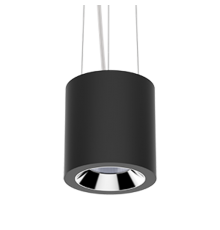 Светильник светодиодный DL-02 Tube подвесной 150х160 мм 32Вт 4000K 35° RAL9005 черный муар DALI  V1-R0-90113-30D01-2003240  VARTON