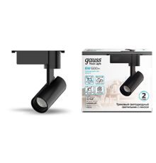 Светильник светодиодный трековый цилиндр 6W 600lm 4000K 180-220V IP20 45*155мм черный линза 36  TR076  Gauss