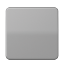 Одинарная клавиша для балансирных механизмов выключателей (кнопок), в комплекте с CD90HP (крепежный элемент), возможно IP44; дюропласт; серый; CD500 