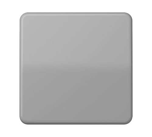 Одинарная клавиша для балансирных механизмов выключателей (кнопок), в комплекте с CD90HP (крепежный элемент), возможно IP44; дюропласт; серый; CD500 