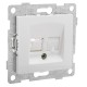 Bravo Розетка телефонная RJ12, одинарная, СУ, белый  С10Т1-001  GUSI Electric