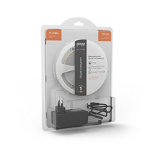 Лента светодиодная Basic в комплекте LED 2835/120 12V 14,4W/m 1400lm/m 3000K 8mm IP20 5m 1/50  BT085  Gauss