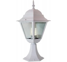 Светильник садово-парковый 4204 100W 230V E27 185*185*440мм белый  11029  FERON