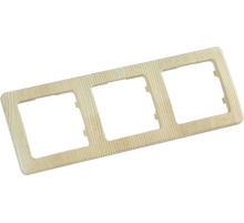 Рамка трёхместная, скрытой установки, цвет сосна  Р403-02  HEGEL