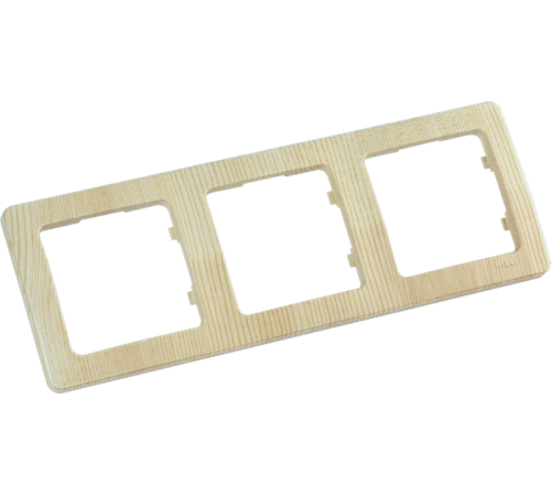 Рамка трёхместная, скрытой установки, цвет сосна  Р403-02  HEGEL