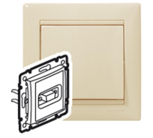 Valena Белый Розетка HD15  770083  Legrand