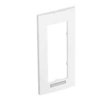 Рамка тройная Modul45 (с полем д/маркировки.,вертик.,84x185 мм,белый) (AR45-BSF3 RW)  6119387  OBO Bettermann