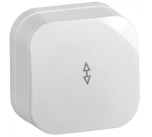 ВСп10-1-0-ХБ Выключ. 1-кл. проход. о/у 10А GLORY белый  EVH12-K01-10  IEK