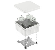 Коробка огнестойкая для о/п двухкомпонентная 60-0300-FR10.0-6 Е15-Е120 RAL9003 100х100х50 (14 шт/уп)  60-0300-9003-FR10.0-6  Промрукав