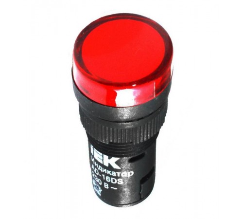 Лампа AD16DS(LED)матрица d16мм красный 230В AC   BLS10-ADDS-230-K04-16  IEK