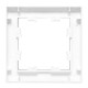 1 - местная рамка, белая, пластик Эпика EKF  UP1-FPW-01  EKF