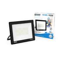 Прожектор светодиодный Elementary 150W 12800lm 6500К 200-240V IP65 черный LED 1/4  691511150  Gauss