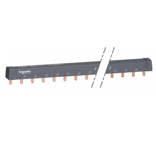 Шинка гребенчатая 4П (NL1L2L3...) 24 мод. 18мм 100А разрезаемая A9XPH424  Schneider Electric