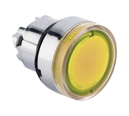 Исполнительный механизм кнопки XB4 желтый плоский  возвратный без фиксации, с подсветкой EKF PROxima    XB4BW-Y   EKF 