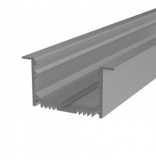 Профиль алюминиевый врезной 63х32 мм 2 м (заказывать отдельно рассеиватель 146-254, заглушки 146-225-1)  146-225  REXANT