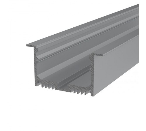 Профиль алюминиевый врезной 63х32 мм 2 м (заказывать отдельно рассеиватель 146-254, заглушки 146-225-1)  146-225  REXANT