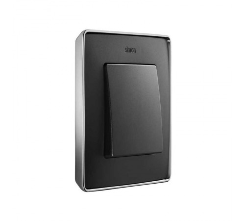 Simon 82 Рамка декоративная, 4 поста, Select, S82 Detail, графит-хром  8201640-241  Simon