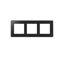 Simon 82 Рамка декоративная, 3 поста, Select, S82 Detail, графит-хром  8201630-241  Simon