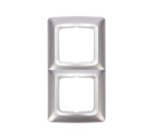 DEA Рамка 2-я горизонтальная Серебряный металлик  KR-78-0286  Kranz