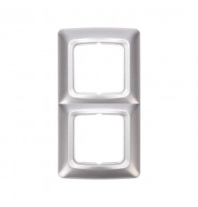 DEA Рамка 2-я горизонтальная Серебряный металлик  KR-78-0286  Kranz