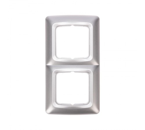 DEA Рамка 2-я горизонтальная Серебряный металлик  KR-78-0286  Kranz