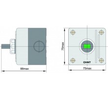 Кнопочный пост NPH1-1007,1НО (R)  587073  CHINT