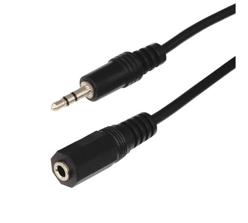 Шнур Стерео 3,5 мм гнездо - Стерео 3,5 мм штекер, длина 7 метров  17-4007  REXANT