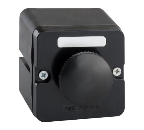 Пост кнопочный ПКЕ 212-1-У3-IP40 (черный гриб)  150747  КЭАЗ