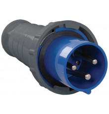 Вилка 033 2Р+РЕ 63А 220В IP54  PSR01-063-3  IEK