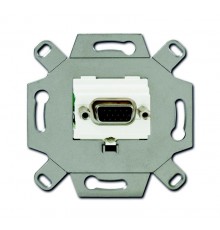 Механизм VGA-розетки/разъёма, D-type, Full HD, 15 полюсов, цвет альпийский белый  0230-0-0425   2CKA000230A0425  ABB