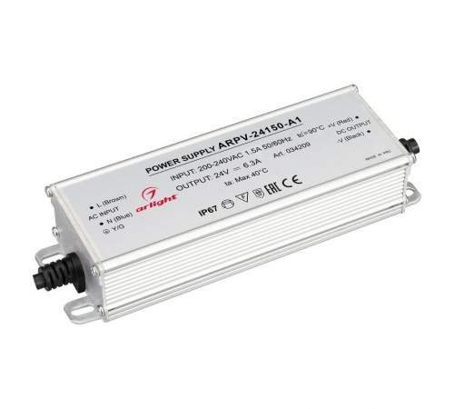 Блок питания ARPV-24150-A1 (24V, 6.25A, 150W)  034209  Arlight